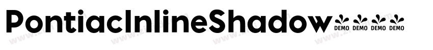 PontiacInlineShadow字体转换