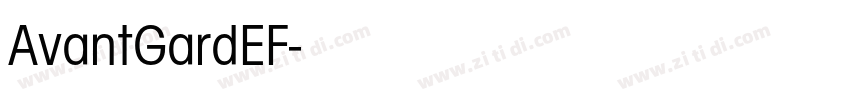 AvantGardEF字体转换