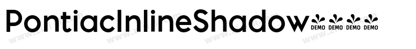 PontiacInlineShadow字体转换