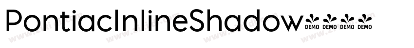 PontiacInlineShadow字体转换