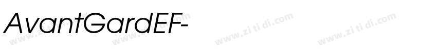 AvantGardEF字体转换