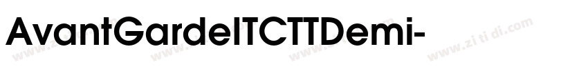 AvantGardeITCTTDemi字体转换