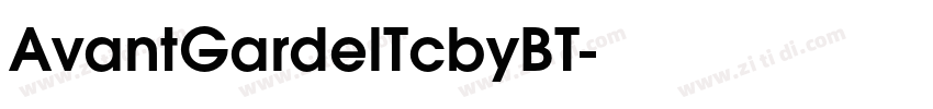 AvantGardelTcbyBT字体转换