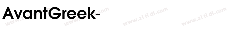 AvantGreek字体转换