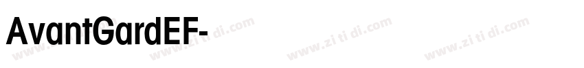 AvantGardEF字体转换