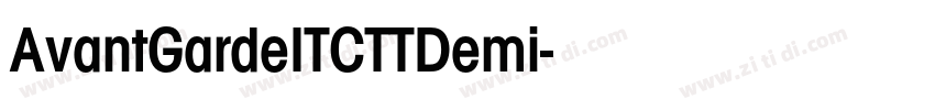 AvantGardeITCTTDemi字体转换