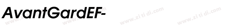 AvantGardEF字体转换