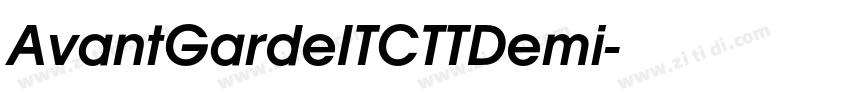 AvantGardeITCTTDemi字体转换