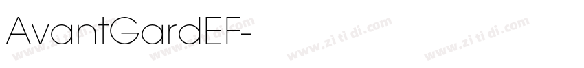 AvantGardEF字体转换