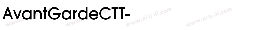 AvantGardeCTT字体转换
