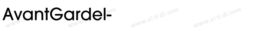 AvantGardel字体转换