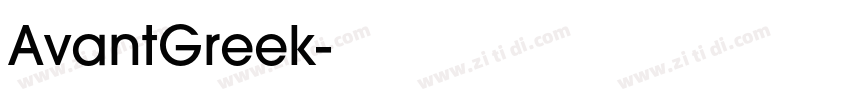 AvantGreek字体转换