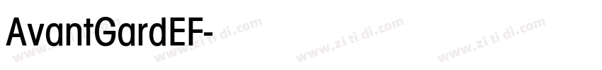 AvantGardEF字体转换