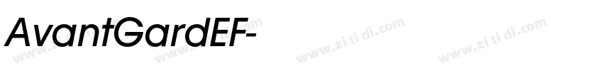 AvantGardEF字体转换