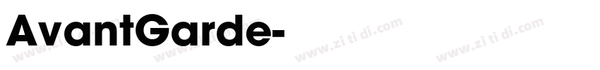 AvantGarde字体转换