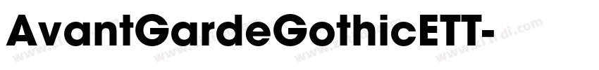 AvantGardeGothicETT字体转换