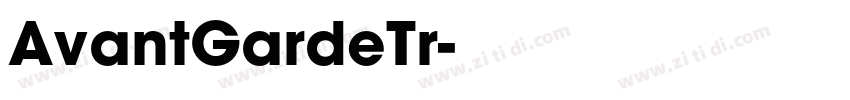 AvantGardeTr字体转换