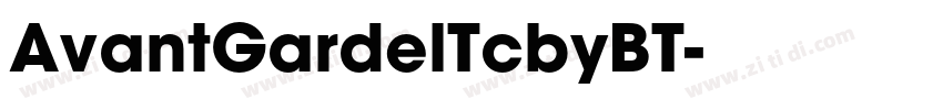 AvantGardelTcbyBT字体转换