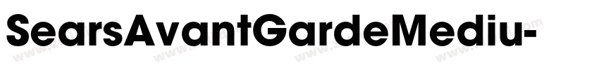 SearsAvantGardeMediu字体转换