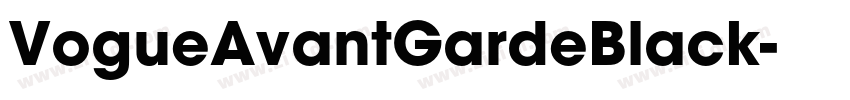 VogueAvantGardeBlack字体转换