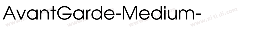 AvantGarde-Medium字体转换