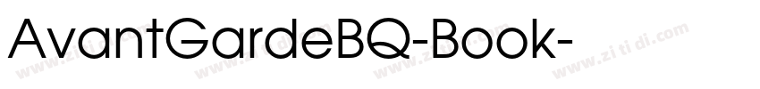 AvantGardeBQ-Book字体转换