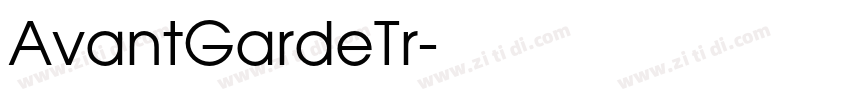 AvantGardeTr字体转换