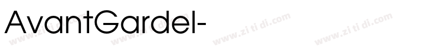 AvantGardel字体转换