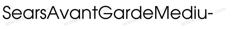 SearsAvantGardeMediu字体转换