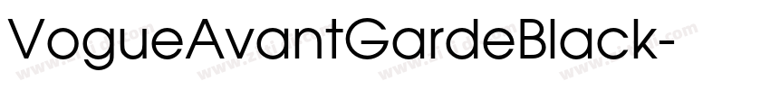 VogueAvantGardeBlack字体转换