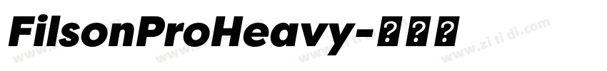 FilsonProHeavy字体转换