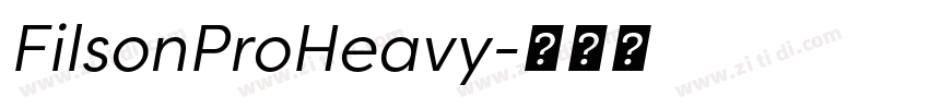 FilsonProHeavy字体转换