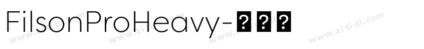 FilsonProHeavy字体转换