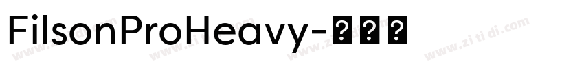 FilsonProHeavy字体转换