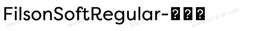 FilsonSoftRegular字体转换