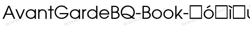 AvantGardeBQ-Book字体转换