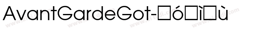 AvantGardeGot字体转换