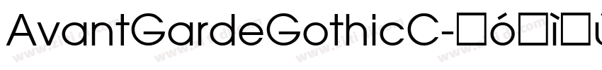 AvantGardeGothicC字体转换