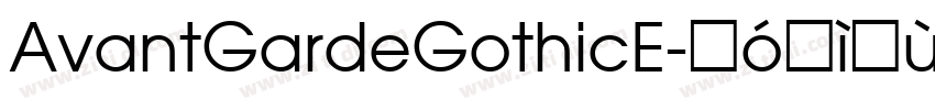 AvantGardeGothicE字体转换