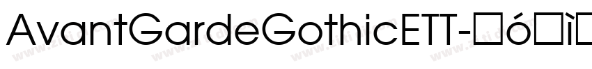 AvantGardeGothicETT字体转换
