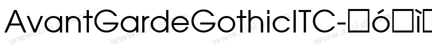 AvantGardeGothicITC字体转换