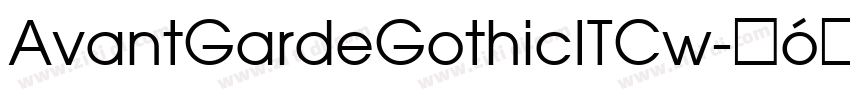 AvantGardeGothicITCw字体转换