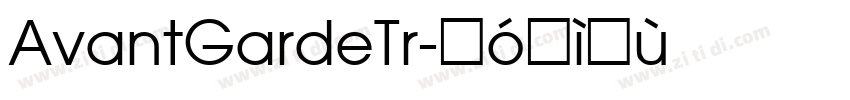 AvantGardeTr字体转换