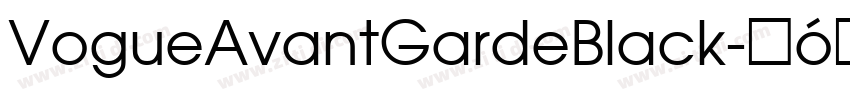 VogueAvantGardeBlack字体转换