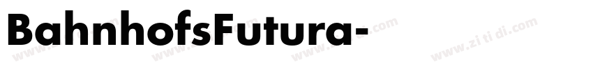 BahnhofsFutura字体转换