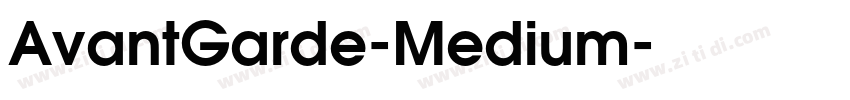 AvantGarde-Medium字体转换