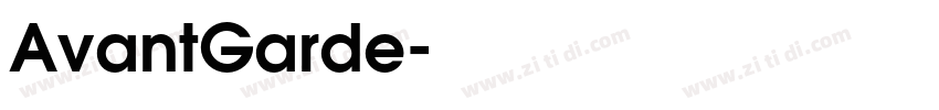 AvantGarde字体转换