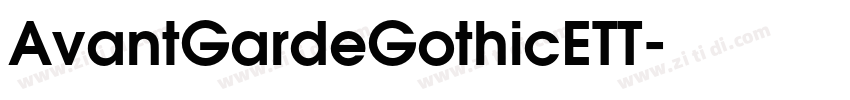 AvantGardeGothicETT字体转换