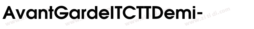 AvantGardeITCTTDemi字体转换
