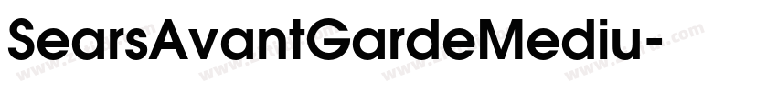 SearsAvantGardeMediu字体转换